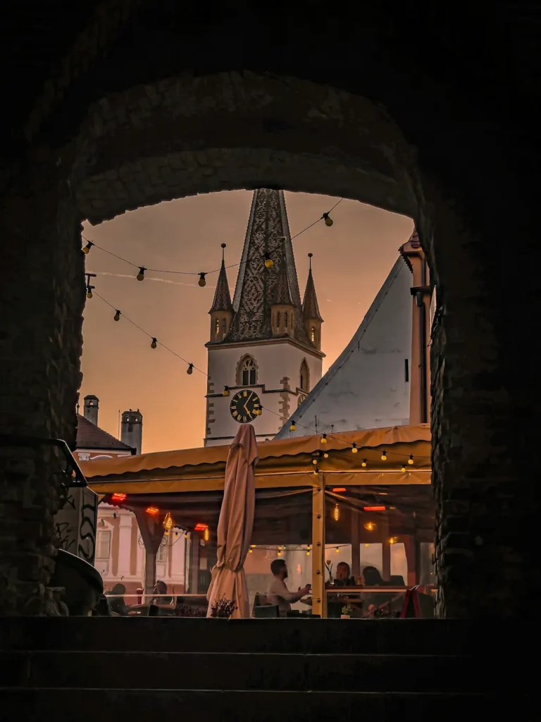 sibiu view with evening chill