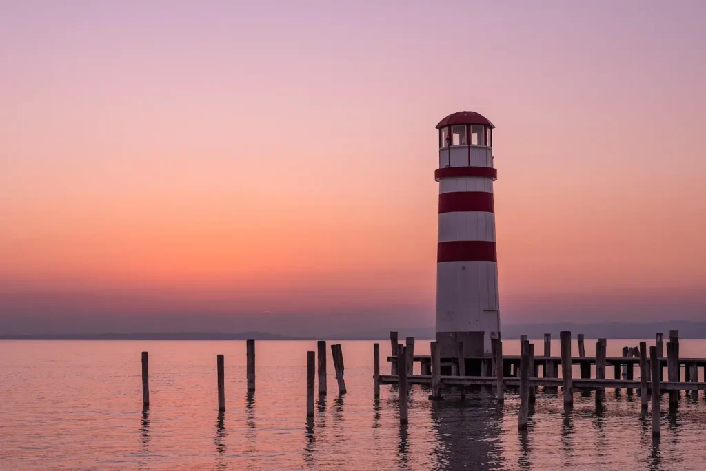 Burgenland vineyard and Neusiedler See sunset – Austria beyond Wachau